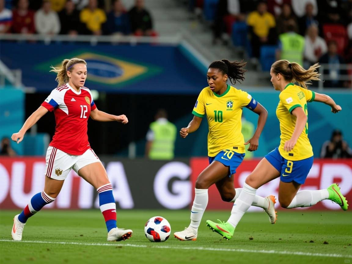 俄罗斯女足赛事精彩对决：巴西队大胜  第2张