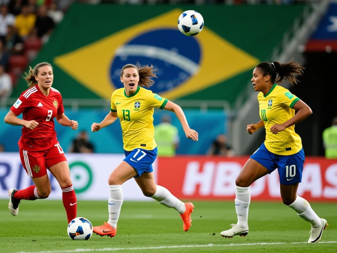 俄罗斯女足赛事精彩对决：巴西队大胜  第4张