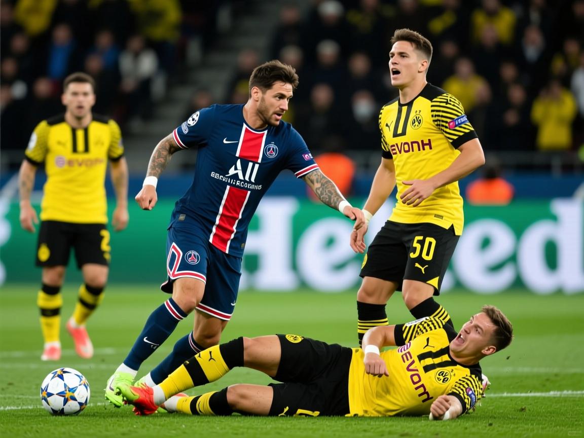 巴黎圣日耳曼惨败多特蒙德，提前出局欧冠！  第1张