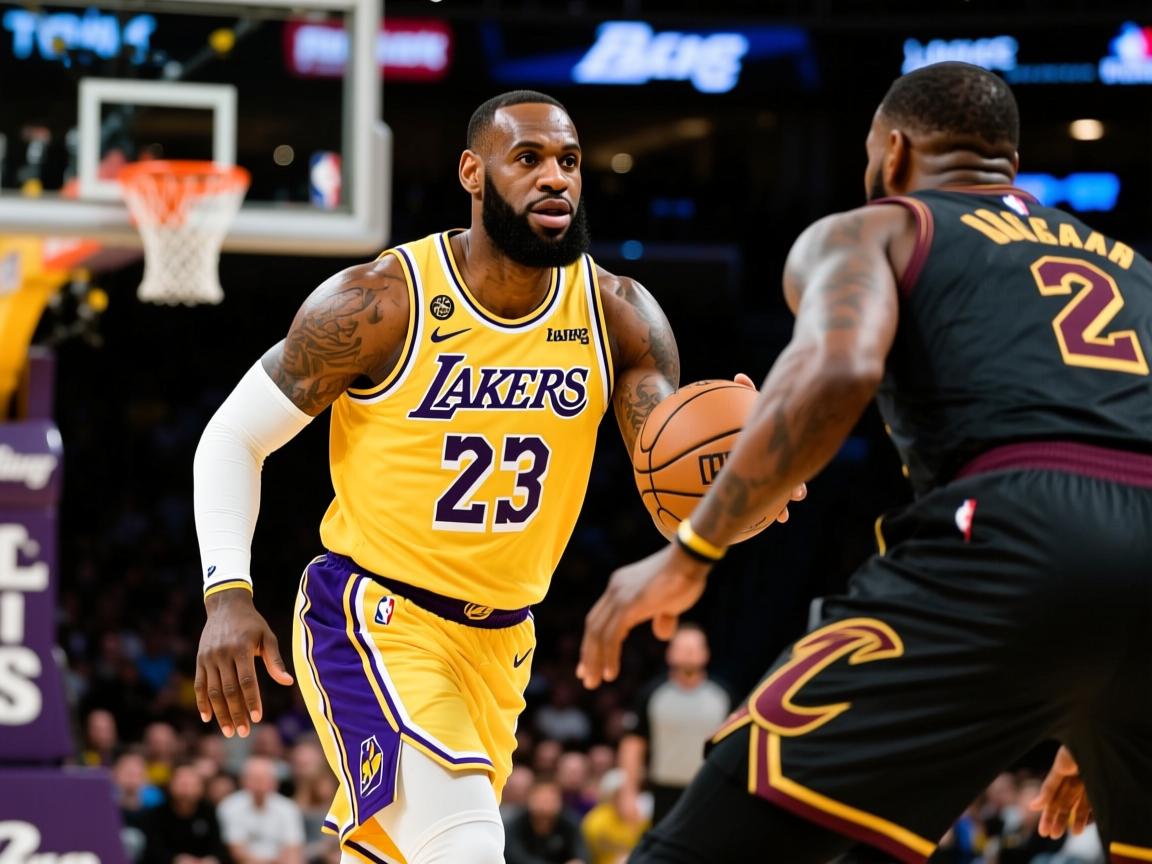 詹姆斯带领湖人轻松击败骑士  第1张