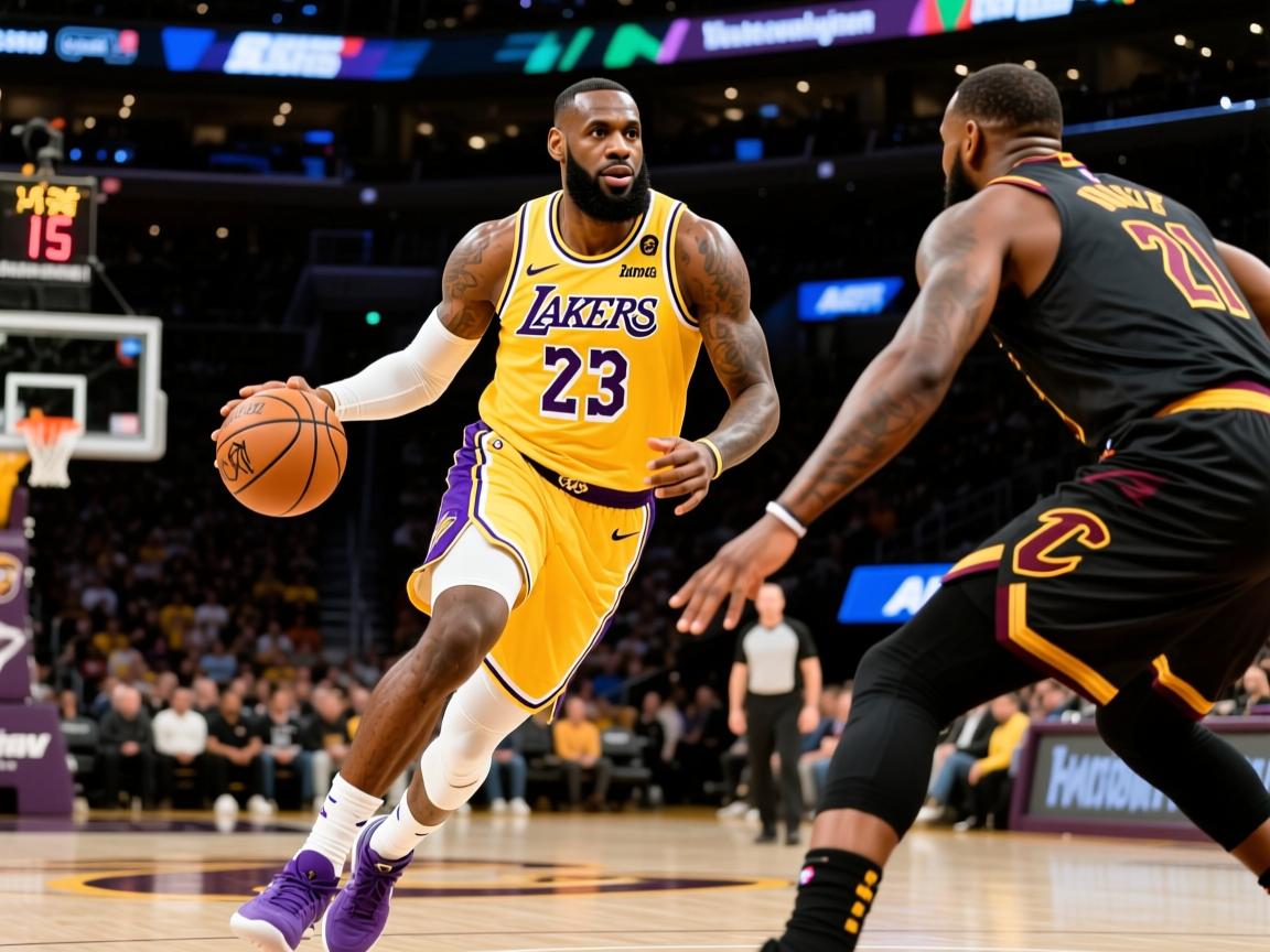 詹姆斯带领湖人轻松击败骑士  第2张