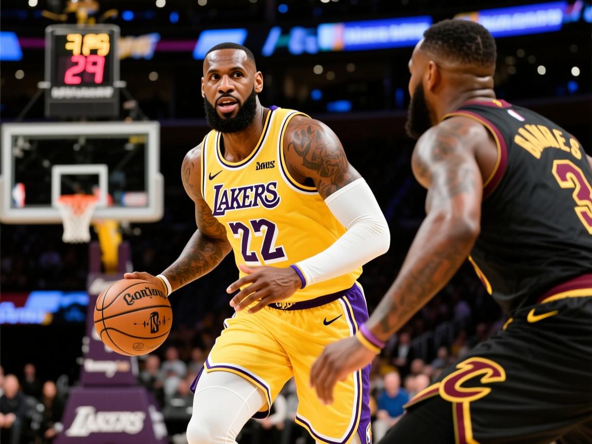 詹姆斯带领湖人轻松击败骑士  第3张