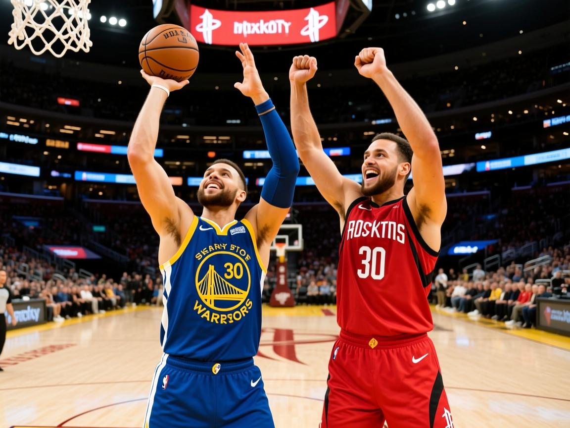 勇士主场大胜火箭，库里砍下30分  第2张