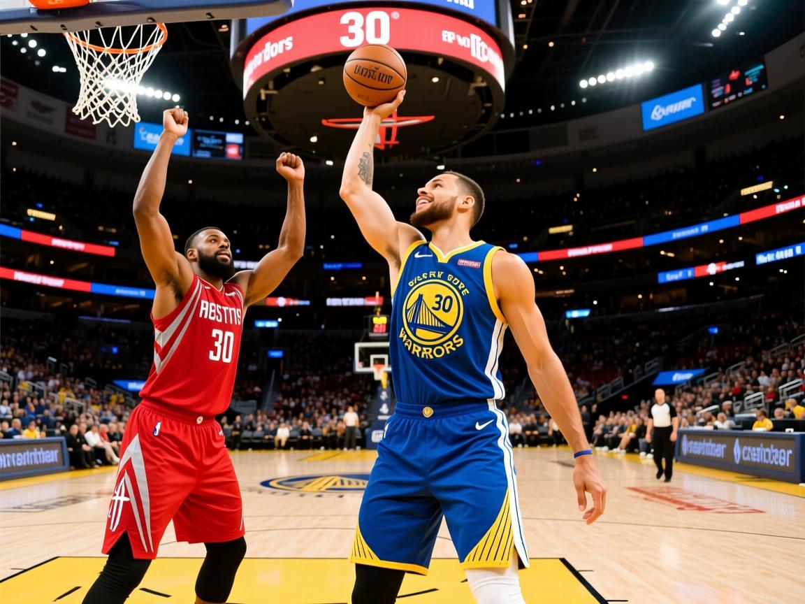 勇士主场大胜火箭，库里砍下30分  第4张