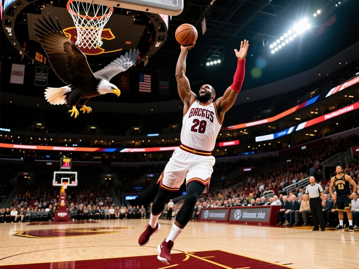 老鹰主场大胜骑士，继续保持好状态  第4张