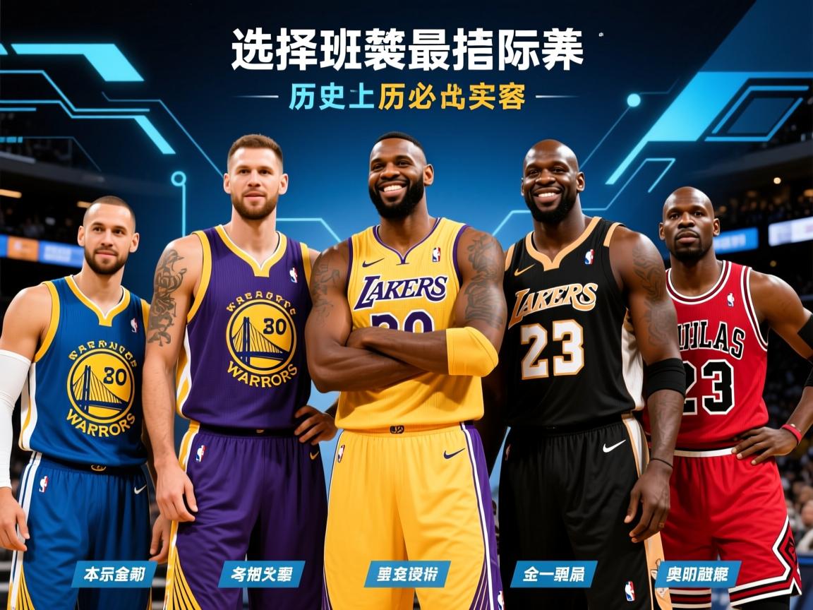 文班选择历史最佳阵容库里、詹姆斯、邓肯、奥尼尔、乔丹  第1张